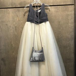 Girls/Teen Wedding/Prom Dance Dress With Purse (Size:5)